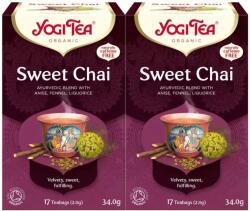 YOGI TEA 2x Bio édes tea készlet, 17 tasak, 34 g