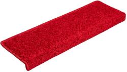 vidaXL 20 db piros lépcsőszőnyeg 65 x 21 x 4 cm 3365857 (3365857)