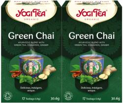 YOGI TEA 2x Bio zöld tea készlet, 17 tasak, 30.6 g - emag - 4 234 Ft