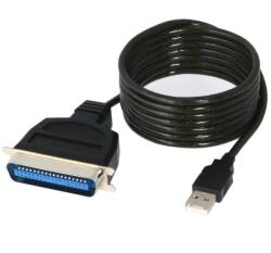 PremiumCord USB Párhuzamos Átalakító Fekete 1.5m kuprint (kuprint)