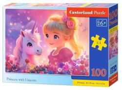 Castorland 100 db-os puzzle - Hercegnő egyszarvúval (B-111299) (B-111299)
