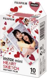 Fuji Instax Mini Film Glossy Heart Sketch (10 lap) (16799926)
