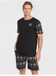 BRAVE SOUL Férfi pizsama, Brave Soul, 301690184, pamut, S INTL, fekete (0000301690184_S)