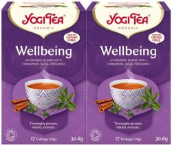 YOGI TEA 2x Bio Wellbeing tea készlet, 17 tasak, 30.6 g