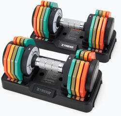 XTREXO Állítható kézisúlyzó készlet XTREXO 2 x 10 kg multicolor