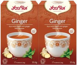 YOGI TEA 2x Bio Ginger gyömbértea készlet, 17 tasak, 30.6 g