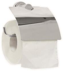 Wama WC-papír tartó fedeles krómozott réz ipari és szállodai kivitel