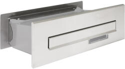 TEC Falba beépíthető kültéri teleszkópos postaláda rozsdamentes acél kétoldalú postafiók ferde kivitelű