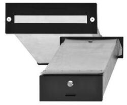 TEC Falba beépíthető kültéri teleszkópos postaláda kétoldalú postafiók rozsdamentes acél bedobónyílással