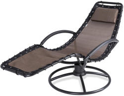 Debau Napozóágy hintázó nyugágy 191x77x82 cm relax-szék barna kerti szék