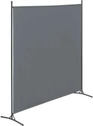 PremiumD Térelválasztó paraván 1 darab térelválasztó panel 176x175 cm sötétszürke színben