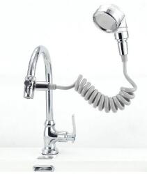 Bath Zuhanyfej csapra ezüst szürke színben 1, 5 méter hosszúság