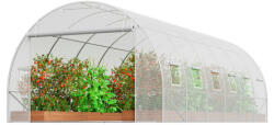 VEVOR Alagút fóliasátor 590x295x198 cm fehér üvegház PE borítású melegház (SDXWS20X10X78IHE2V0)