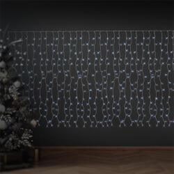 EDDC LED fényfüggöny 200 cm hideg fehér 240 LED karácsonyi világítás 12 funkcióval, ünnepi fényfüzér