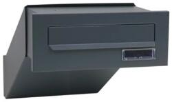 TEC Falba építhető kültéri teleszkópos postaláda 28x11x26-42 cm matt antracit kétoldalú postafiók