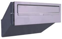 TEC Falba beépíthető kültéri teleszkópos postaláda 300x110x230-380 mm rozsdamentes acél kétoldalas postafiók