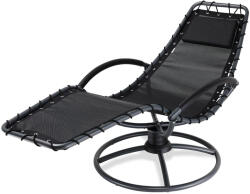 Debau Napozóágy hintázó nyugágy 191x77x82 cm relax-szék antracit kerti szék