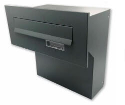 TEC Falba beépíthető kültéri postaláda 30x11x19 cm névtáblával antracit kétoldalú postafiók