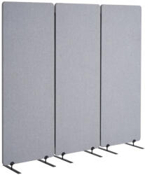 VEVOR Térelválasztó hangszigetelő 3 paneles irodai paraván 184 cm széles világosszürke (BLFWFGQ3MB24LHWZRV0)