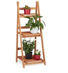 Relax Beltéri fa virágtartó állvány 3 különböző méretben L méret 3 polcos