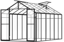 VEVOR Prémium minőségű polikarbonát üvegház 236x346x207 cm stabil és időjárásálló melegház (JTSZWSL8W12F5VOMTV0)