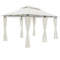Debau Luxus pavilon kerti sátor 300x400 cm törtfehér rendezvénysátor