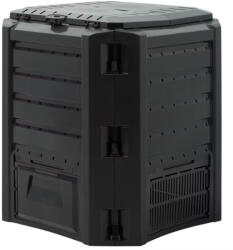 Debau Komposztáló láda 380 liter fekete kültéri komposztáló tartály