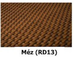 Rattan Art Polirattan virágtartó láda 130x40x45 cm növénytartó kaspó méz