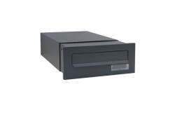 TEC Falba építhető kültéri teleszkópos postaláda 28x11x320-530 cm matt antracit kétoldalú postafiók