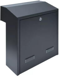 TEC Falba beépíthető kültéri nagy méretű postaláda kapura felszerelhető antracit postafiók kétoldalú