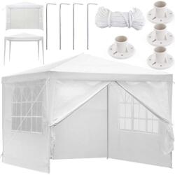 Italform kerti Pavilon 4 oldalfallal 3x3m - fehér (CASANAMIOT3X3)