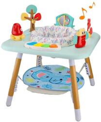 WePro Store 4 az 1-ben babaugró aktivitásközponttal, WePro Store, babaugró, állítható magasságú, 360 fokban forgó ülés, hangok, fények és vonzó kiegészítők, ideális 6 hónapos kortól babáknak, kék