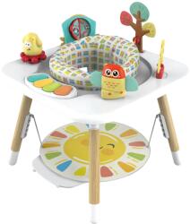 WePro Store 4 az 1-ben babaugró aktivitásközponttal, WePro Store, babaugró, állítható magasságú, 360 fokban forgó ülés, hangok, fények és vonzó kiegészítők, ideális 6 hónapos kortól, fehér