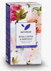 Snak srl Natursan Áfonya Csipkebogyó Tea Filteres Kiszerelésben