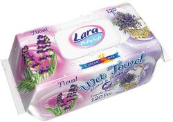 Lara Șervețele umede cu capac Lara Baby Soft - Family, Lavandă, 120 buc (54078)
