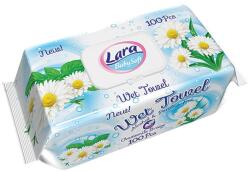 Lara Șervețele umede cu capac Lara Baby Soft - Mușețel, 100 buc (54085)