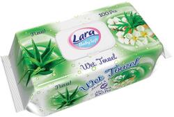 Lara Șervețele umede cu capac Lara Baby Soft - Aloe vera, 100 buc (54077)