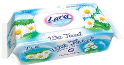 Lara Șervețele umede cu capac Lara Baby Soft - Mușețel, 80 buc (54101)