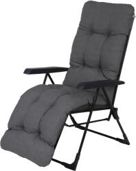 Patio Malaga Plus összecsukható kerti szék lábtartóval szürke (5907078475110)