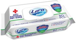 Lara Șervețele umede cu capac Lara Med - Antiseptic pentru mâini și față, 80 buc (54113)