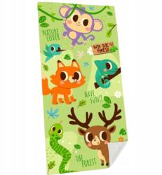Kids Euroswan Pamut Törölköző Erdei Állatok - Természetes Varázslat a Fürdőszobában (19077)