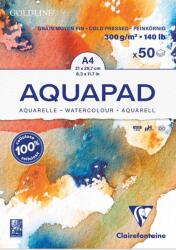 Clairefontaine Goldline Aquapad Glued Pad Vázlatfüzet 50 A4 300 g (975721C)