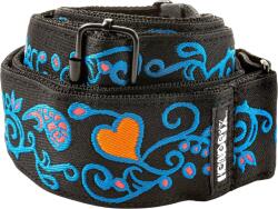 Dunlop JH24 Hendrix Blacklight Monterey Blue Textil gitár heveder (JH24)