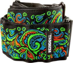 Dunlop JH27 Hendrix Blacklight Love Drops Blue Textil gitár heveder (JH27)