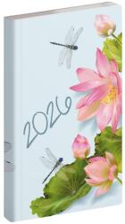 REALSYSTEM Zsebnaptár REALSYSTEM Flexi álló fehér lapos lótusz 2026 (5811-88) - tonerpiac