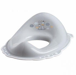 MALTEX Zebra WC Szűkítő - Grey, Csúszásmentes és Ergonomikus Ülőke, Biztonságos és Kényelmes Használat Gyermekeknek