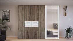 Kiss Zsolt Gib Salon 11 - gardróbszekrény 240 cm - san remo - fehér