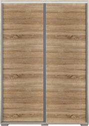 Kiss Zsolt Dover tolóajtós gardróbszekrény - 3 polcos 100 cm - Sonoma tölgy