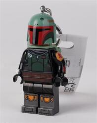 LEGO® Kulcstartó, LED világítással, LEGO Star Wars Boba Fett (LLGLKE188H) - iroda24
