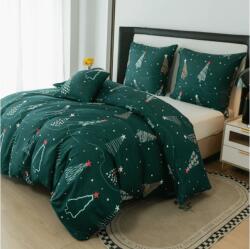  Lenjerie de pat din microfibra CHRISTMAS DRIFT verde Dimensiune lenjerie de pat: 2 buc 70 x 90 cm | 200 x 220 cm Lenjerie de pat